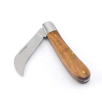 Navaja Plegable Multifuncional de Acero Inoxidable, Modelo Utilitario, 2 Piezas, Navaja de Bolsillo para Exteriores, Supervivencia, Camping