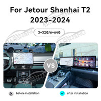 ZWautel 15.6 ''Carplay écran de divertissement passager pour Jetour Shanhai T2 2023-2024 copilote autoradio lecteur vidéo multimédia