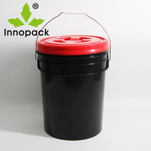 Personnalisation possible Vente directe d'usine Seau en plastique de 20 litres Seau de rangement multifonctionnel Avec couvercle et poignée - Product Image 5