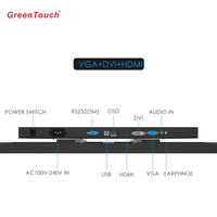 Monitor Industrial Interactivo Capacitivo Multitáctil de 32 Pulgadas con Sistema 3M, Pantalla Táctil HD MI para Kiosco Autoservicio