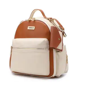 चमड़े के छोटे बैग multifunctional कंधे माँ बैग पोर्टेबल बच्चे को बोतल बैग पोर्टेबल डायपर बैग