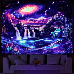 <span class=keywords><strong>Tapisserie</strong></span> d'astronaute Blacklight plantes réactives UV méduse <span class=keywords><strong>tapisserie</strong></span> <span class=keywords><strong>murale</strong></span> néon galaxie <span class=keywords><strong>espace</strong></span> <span class=keywords><strong>tapisserie</strong></span> - Product Image 4