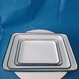 Plateau en émail – Vaisselle moderne polyvalente en porcelaine haute qualité, compatible OEM pour hôtels et laboratoires - Product Image 6