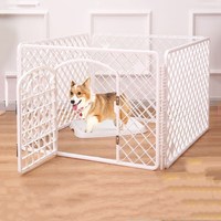Barrière de sécurité pour animaux de compagnie, filet de séparation pour bébé, filet de sécurité, barrière pour chien, séparation, garde-porte en plastique, fermeture à bouton, forme carrée