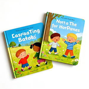 Libros de tapa dura de Historia de impresión ecológica para niños, libros con solapa para levantar, libro de tablero deslizante Push Pull para niños - Product Image 3