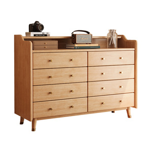 Nordic Solid Wood <b>Chest</b> Of Drawers 8 Drawer Minimalist Modern Dresser For Living Room Bedroom <b>Storage</b> Cabinet Birch Wood - Product Image 4