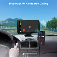 Caméra embarquée portable double DVR, enregistreur vidéo de tableau de bord de voiture, 7 pouces, double caméra, CarPlay sans fil, Android Auto, lecteur multimédia Hi-Car