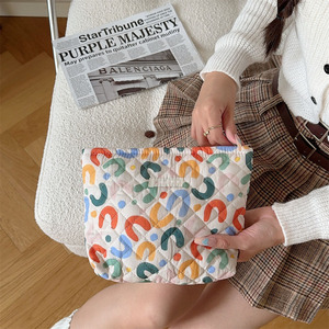 Wholesale Newest Custom Quilted <b>for</b> Toiletry & Travel <b>Storage</b> Bags Cosmetic Cases <b>for</b> Women & Girls Girl Travel <b>Makeup</b> Bag - Product Image 4