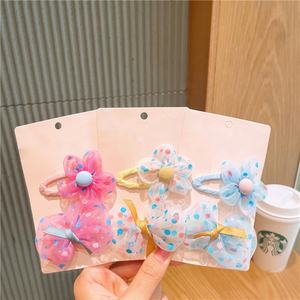 子供用ヘアピンメッシュボウノットヘアアクセサリーガールズサイドバングクリップ - Product Image 2