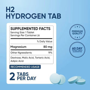 Integratori Sanitari Nutrizione Sportiva Magnesio Effervescente H2 Idrogeno Molecolare Compresse per Adulti Integratori Elettrolitici - Product Image 3