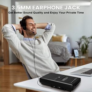 Rétro Portable USB convertisseur numérique <span class=keywords><strong>lecteur</strong></span> de <span class=keywords><strong>Cassette</strong></span> autonome 3.5MM prise casque poignée de transport pour la numérisation des Cassettes - Product Image 5