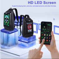 Sac à dos LED Écran personnalisé Usine Lumineux Promotion Equitation Mobile Publicité Sac à dos Écran d'affichage électronique Led Cartable