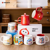 Mug et tasse à café en céramique de porcelaine personnalisables avec logo, design sur mesure du fabricant, blanc pur classique, 11 oz
