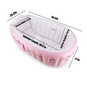Bañera Inflable para Bebé, Bañera Portátil de Viaje para Bebés e Infantes con Bomba de Aire - Product Image 3