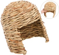 Cabane pour lapins, abri pour petits animaux, maisonnette pour lapins, château pour lapins, abri pour petits animaux, cachette pour cochon d'Inde en herbe