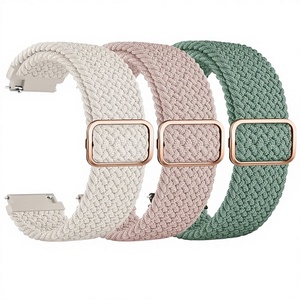 Correas de Reloj Elásticas <span class=keywords><strong>para</strong></span> Hombre y <span class=keywords><strong>Mujer</strong></span>, 22 mm, Ajustables, de Nailon Suave y Elástico, con Hebilla de Liberación Rápida, <span class=keywords><strong>para</strong></span> <span class=keywords><strong>Relojes</strong></span>/Garmin/<span class=keywords><strong>Fossil</strong></span>/Amazfit/ - Product Image 3