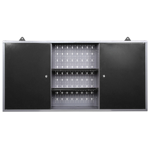 <span class=keywords><strong>Armoire</strong></span> <span class=keywords><strong>murale</strong></span> robuste avec panneau perforé et établi adapté aux solutions de stockage de garage utilisation en atelier d'usine et outils de maintien - Product Image 3