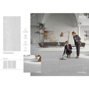 Azulejos de Porcelana Pulida Super Bianco 600x1200mm, Colección Mármol Blanco para Pisos y Paredes Modernos - Product Image 5