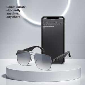 Gafas de sol negras de gama alta, AI inteligente para <span class=keywords><strong>Bluetooth</strong></span> OLED <span class=keywords><strong>PC</strong></span> Bar, reproducción de música, nuevos auriculares inalámbricos, plástico de alta calidad de sonido - Product Image 1