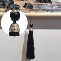 Parchemin chinois mural fait main avec pompons élégants 80x40cm – Peinture chinoise classique vintage sur toile, impressions HD, prêt à accrocher