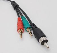 Câble en spirale 2trs et 1rca à trrs