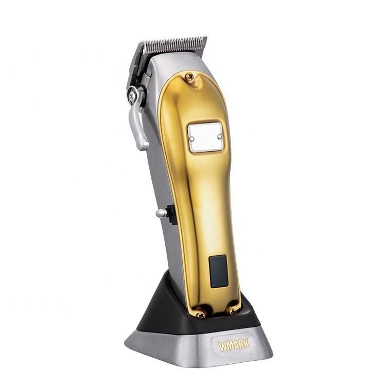 Kemei ヘアクリッパー イエローゴールド USB充電式 男のための充電式