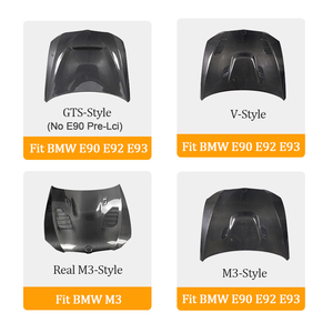 Capó de Fibra de Carbono Real Personalizado para BMW Serie 3 E92 Coupé Pre LCI y LCI 328i 335i 2007 2008 <span class=keywords><strong>2009</strong></span> 2010 2011, Mejora - Product Image 2