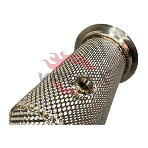 Vortex pour Porsche Cayenne 9Y0 E3 3.0T, bouclier thermique sport en acier inoxydable, downpipe - Product Image 4