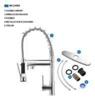 Robinet mitigeur de cuisine moderne en laiton, 3 voies, multifonction, thermostatique, mitigeur, sans contact, salle de bain, hôpital