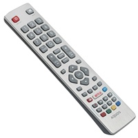 Nuevo reemplazo de código fijo infrarrojo TV remoto SHWRMC0115 plata y negro 2 AAA batería para Aquos Smart LED TV