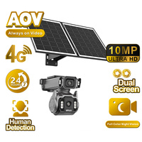 Caméra Dôme Solaire Extérieure ODM 4MP PTZ avec Zoom 12X, Étanchéité IP66, Vision Nocturne, Audio Bidirectionnel, Micro Intégré, Détection Humaine IA et Sirène Intégrée