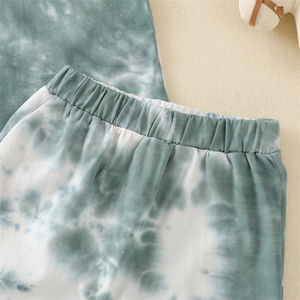 Conjunto de Pantalones Cortos de 2 Piezas con Estampado Tie-Dye de Algodón para Niños Pequeños, Ropa de Verano Lista para Enviar - Product Image 6