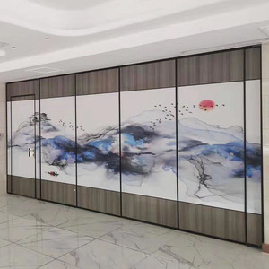 Modern Foldable Acoustic <strong>Partition</strong> <strong>Wall</strong> Soundproof Movable Sliding Door for Dining Warehouses Gym School Home Office - Product Image 4