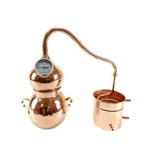 Alambic artisanal en cuivre <span class=keywords><strong>de</strong></span> 2 L pour la distillation d'huiles essentielles à usage domestique - Product Image 1