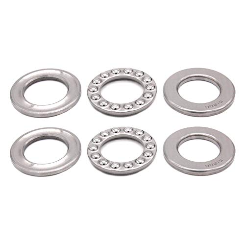 Упорные шарикоподшипники, хромированная сталь ABEC3, Однорядный ролик 51206, 30 мм x 52 мм x 16 мм