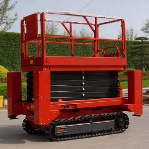 Platform Kerja Udara Bergerak JTGZ Electric 4-14m, Tipe Gunting, Crawler, Self-propelled, Bahan Stainless Steel - Product Image 3