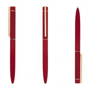 Meilleurs stylos à bille en métal en gros, multicolores, avec revêtement en caoutchouc, stylos à bille avec logo personnalisé imprimé OEM, pour la papeterie - Product Image 3