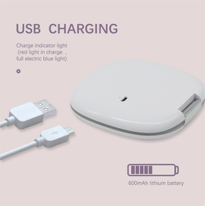 Xách Tay Mini Hai Mặt 10X Magnifying LED Ánh Sáng Du Lịch Gương Cá Nhân Túi Có Thể Gập Lại Gương - Product Image 4