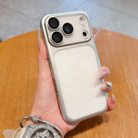 Coque de téléphone transparente transformable pour iPhone 17 Pro Max 16 15 avec protection d'objectif d'appareil photo intégrée, fine, transparente et antichoc