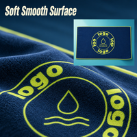 Serviette de sport compacte en microfibre à séchage rapide pour l'entraînement, le yoga, la course à pied, les voyages avec sac de rangement