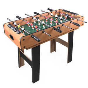 Jeu de baby-foot en bois pour sport d'intérieur 4 en 1 Baby-foot Air Hockey Tennis Billard Billard Table de football Jeu de table - Product Image 3