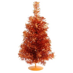 Mini <span class=keywords><strong>Albero</strong></span> di Natale Artificiale Arancione da 30cm per Uso da Tavolo - Product Image 1