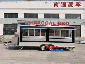 UKUNG 2023 Vente à Chaud Remorque alimentaire carrée mobile remorque alimentaire de consession camion de nourriture de hamburger de vente en plein air - Product Image 2