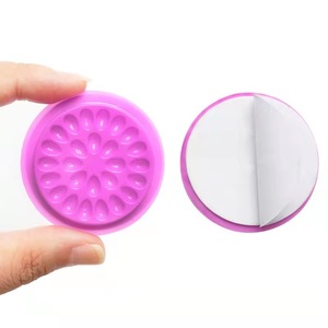 Portable Colorful Eyelash <b>Glue</b> Holder Tray Flower Base Gasket for False <b>Lash</b> <b>Extension</b> Grafting - Product Image 2