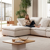 Sofá Chaise Lounge De Diseño Nuevo Y Contemporáneo Con Otomano Sofá Modular Seccional Tipo Nube