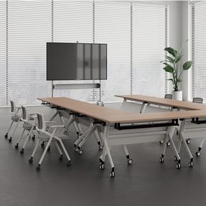 โต๊ะประชุมผู้บริหารแบบพกพา สำหรับ 4 6 8 12 20 คน โต๊ะสำนักงานแบบแยกส่วน เฟอร์นิเจอร์ห้องประชุม โต๊ะห้องประชุม - Product Image 5