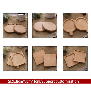 工場卸売ラウンドスクエアウォールナット竹コースターカスタムビールドリンクプリント木製MDFコースター - Product Image 3