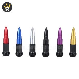 फैक्टरी कम कीमत वाले एल्यूमीनियम बुलेट स्टील व्हील नट कैप 12 मिमी x 1.5 12 मिमी x 1.25 ब्लैक व्हील स्पाइक लुग नट - Product Image 2