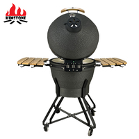 Barbecue Kamado en céramique XXL 24 pouces, directement de l'usine KIMSTONE, barbecue au charbon de bois de haute qualité pour jardin, cour, terrasse