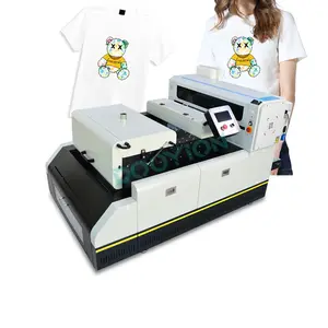 2022 NEW design fabric t shirt 60cm dtf printer with shaker powder all in one machine i3200 4720 heads